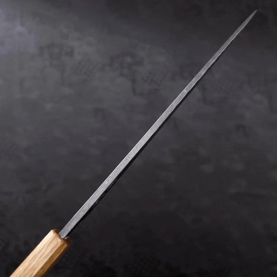 Yanagiba Blue Steel #2 Kurouchi Tsuchime Yaki Urushi Griff 270mm - Image 5