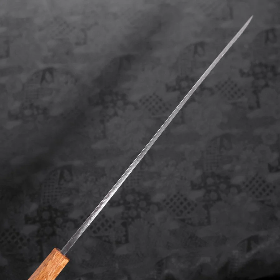 Yanagiba Blue Steel #2 Kurouchi Tsuchime Yaki Urushi Griff 300mm - Image 5