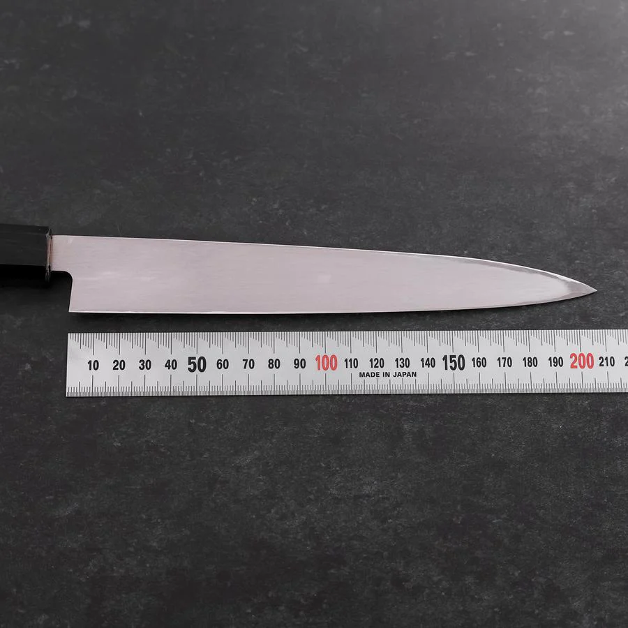 Yanagiba AUS-10 Linkshand Poliert Büffelhorn und Teakholz Griff 210mm - Image 7