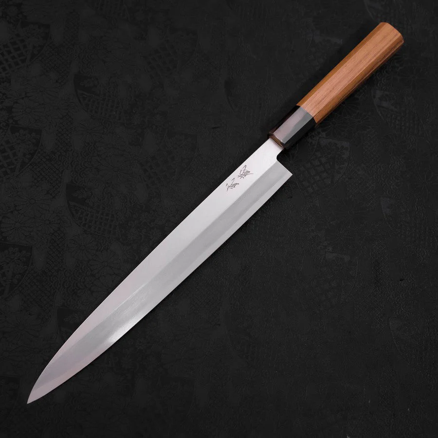Yanagiba AUS-10 Linkshand Poliert Büffelhorn und Teakholz Griff 270mm - Image 2