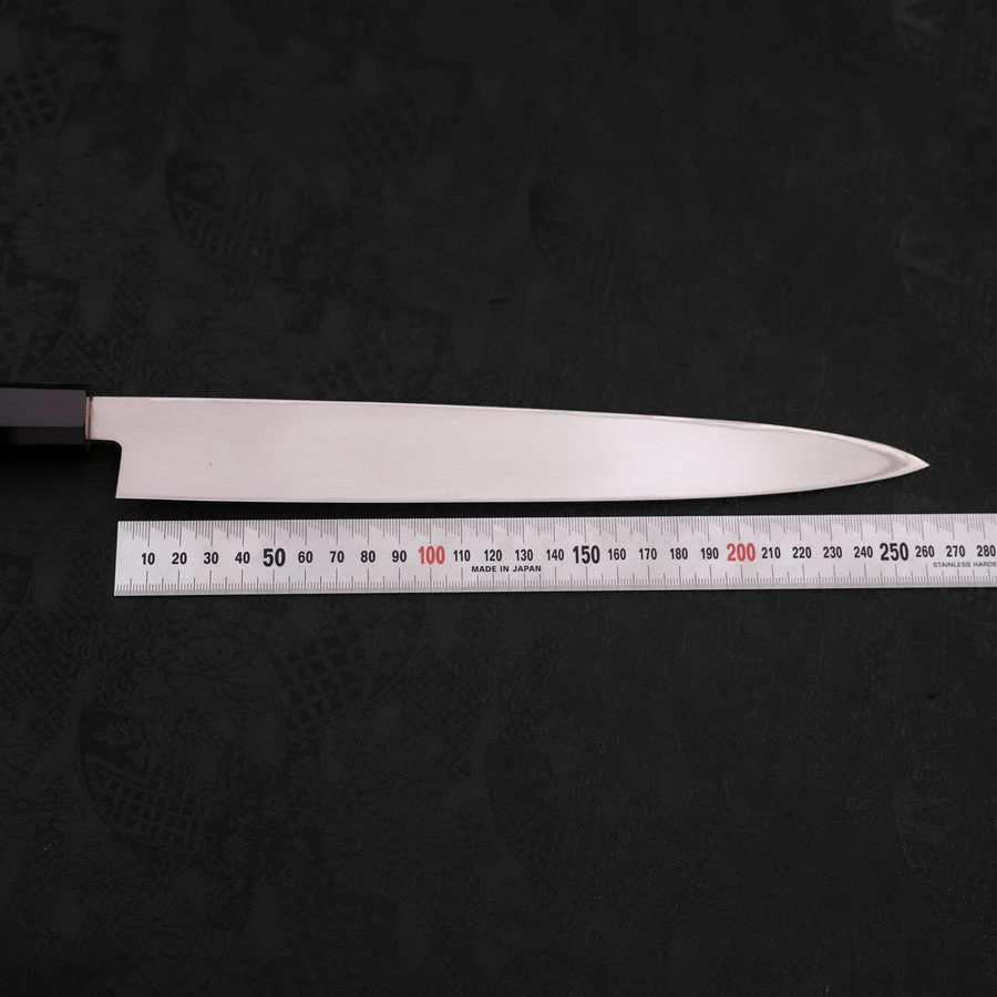 Yanagiba AUS-10 Linkshand Poliert Büffelhorn und Teakholz Griff 270mm - Image 7