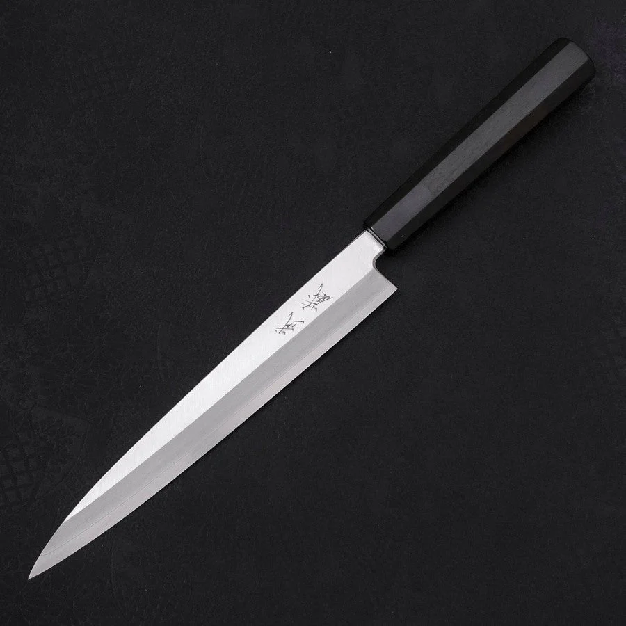 Yanagiba (Linkshand) Silver Steel #3 Kasumi Büffelhorn und Ebenholz Griff 210mm - Image 2