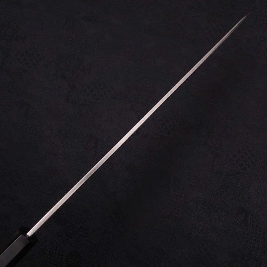 Yanagiba (Linkshand) Silver Steel #3 Kasumi Büffelhorn und Ebenholz Griff 300mm - Image 5