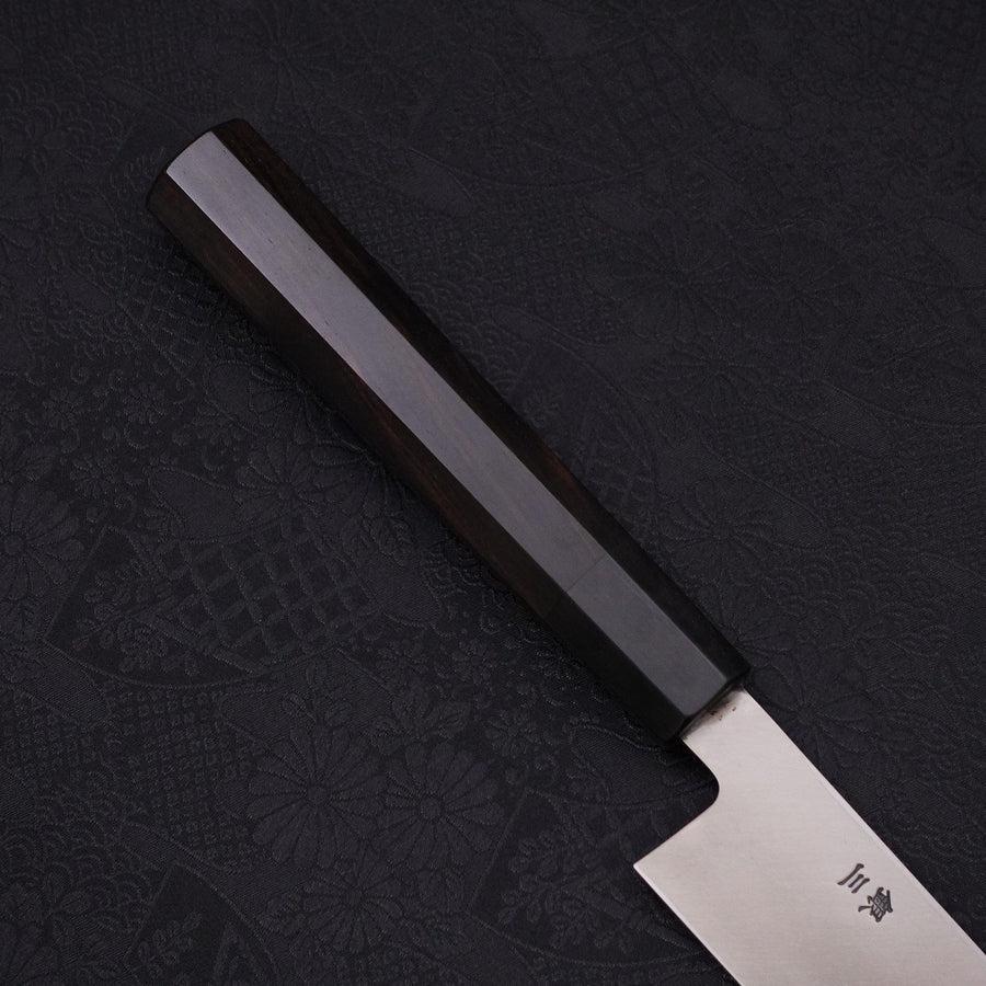 Yanagiba (Linkshand) Silver Steel #3 Kasumi Büffelhorn und Ebenholz Griff 300mm - Image 6