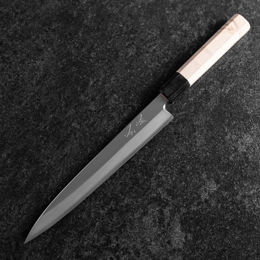 Yanagiba Linkshand Silver Steel #3 Kasumi Büffelhorn und Magnolienholz Griff 210mm - Image 2
