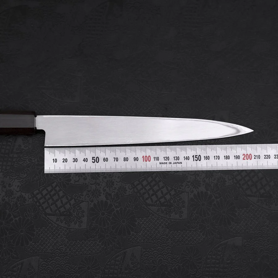 Yanagiba (Linkshand) AUS-10 Kasumi Büffelhorn und Magnolienholz Griff 210mm - Image 7