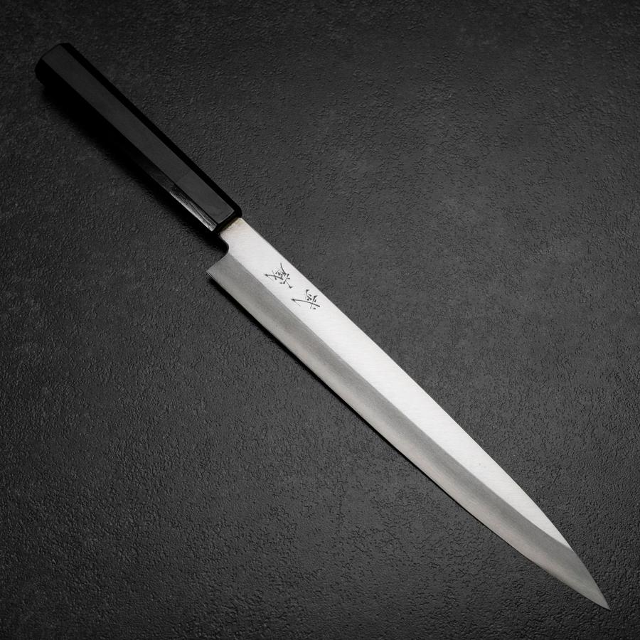 Yanagiba Silver Steel #3 Kasumi Büffelhorn und Ebenholz Griff 260mm