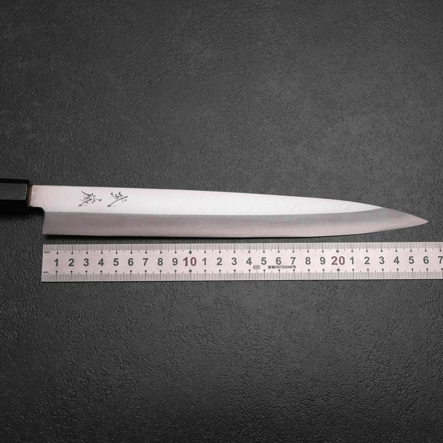 Yanagiba Silver Steel #3 Kasumi Büffelhorn und Ebenholz Griff 260mm - Image 6