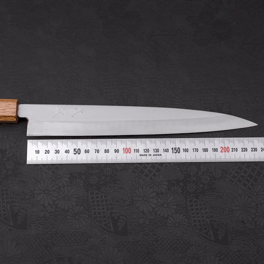 Yanagiba Silver Steel #3 Kasumi Yaki Urushi Griff 240mm - Image 7