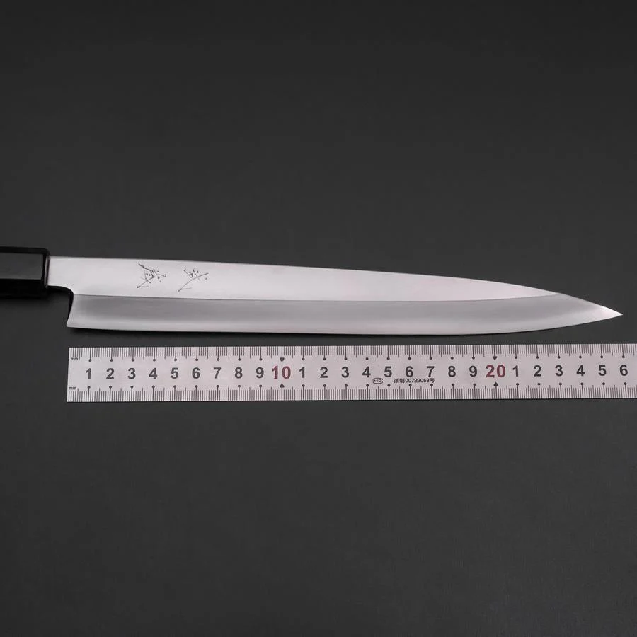 Yanagiba Silver Steel #3 Kasumi Büffelhorn und Magnolienholz Griff 270mm - Image 7