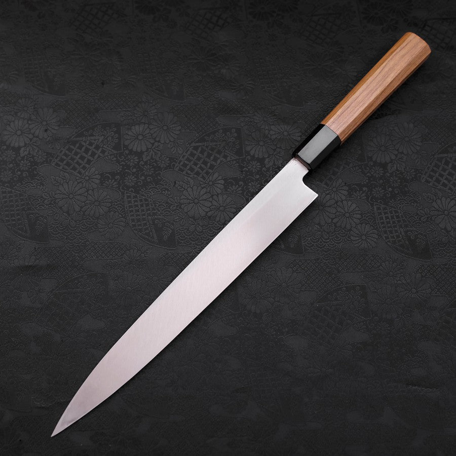 Yanagiba Silver Steel #3 Kasumi Büffelhorn und Teakholz Griff 270mm - Image 2