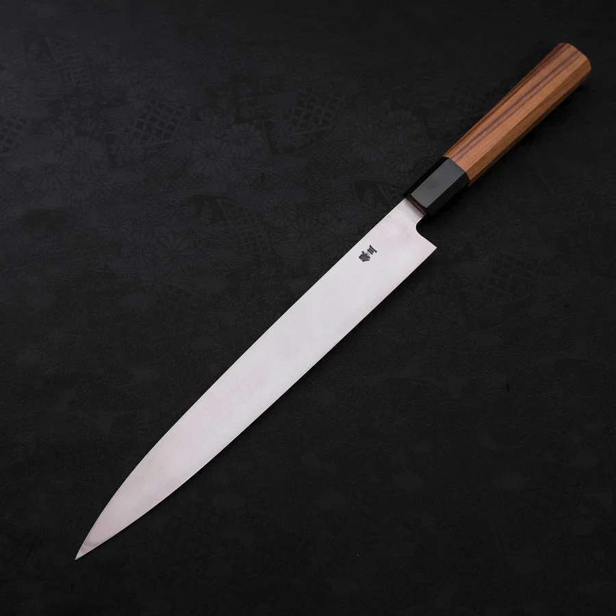Yanagiba Silver Steel #3 Kasumi Büffelhorn und Teakholz Griff 270mm - Image 2