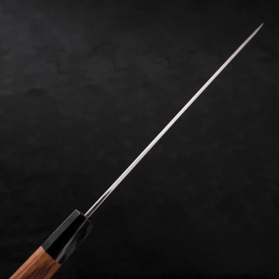 Yanagiba Silver Steel #3 Kasumi Büffelhorn und Teakholz Griff 270mm - Image 5
