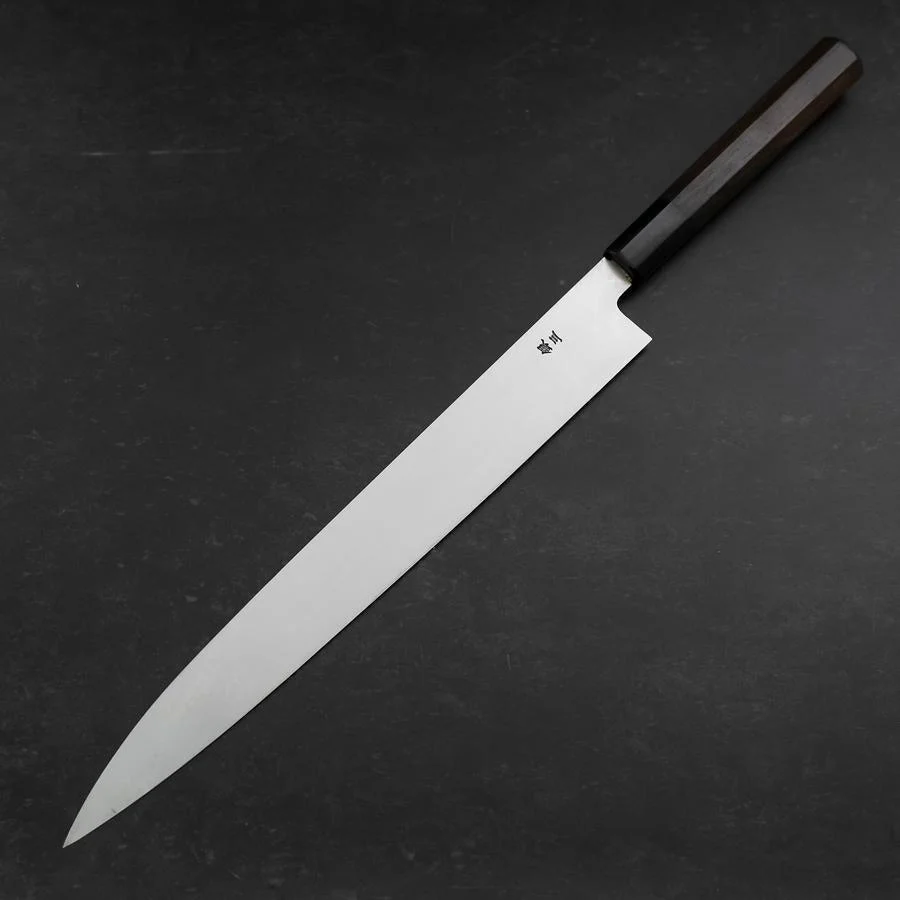 Yanagiba Silver Steel #3 Kasumi Büffelhorn und Ebenholz Griff 300mm - Image 2