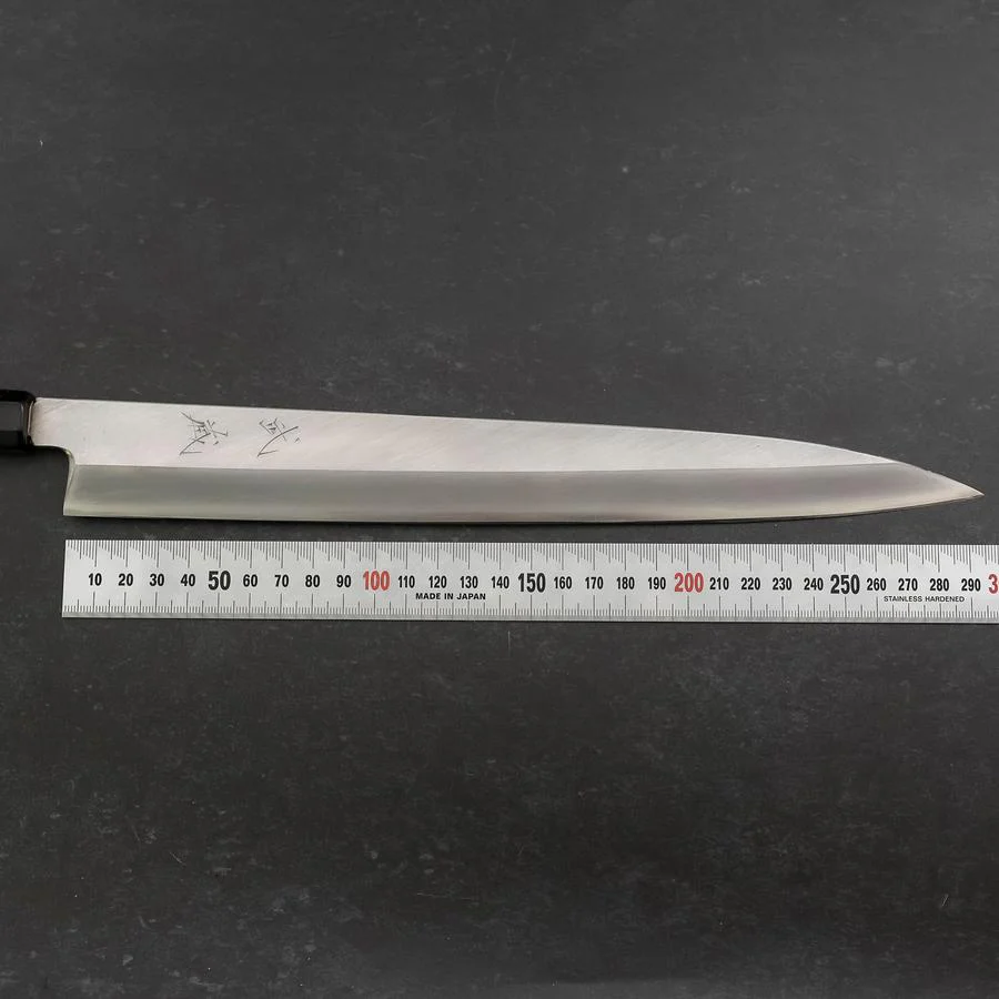Yanagiba Silver Steel #3 Kasumi Büffelhorn und Ebenholz Griff 300mm - Image 7