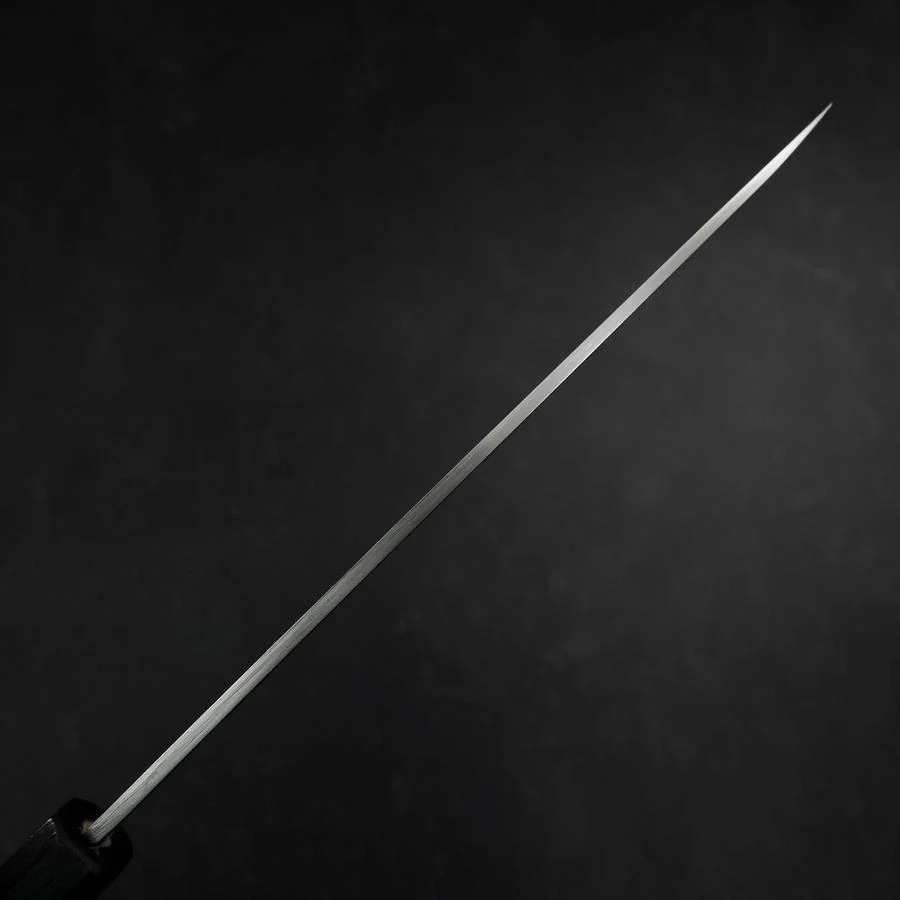Yanagiba Silver Steel #3 Kasumi Dunkelblauer Urushi Griff 200mm - Image 5