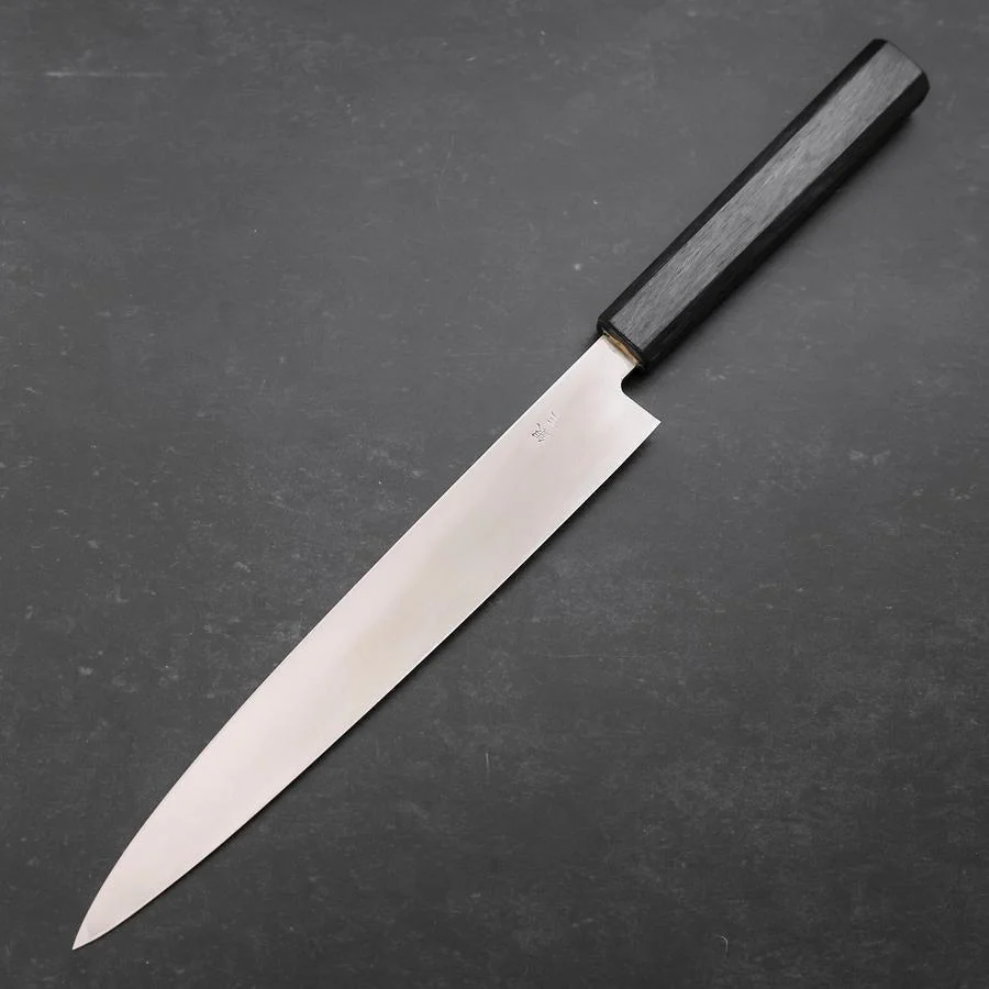 Yanagiba Silver Steel #3 Kasumi Urushi Griff In Dunkelblau 240mm - Image 2