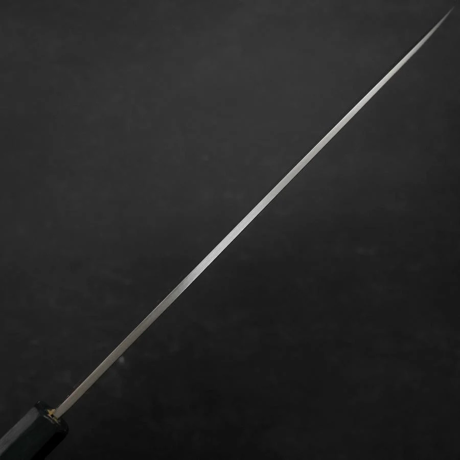 Yanagiba Silver Steel #3 Kasumi Urushi Griff In Dunkelblau 240mm - Image 4
