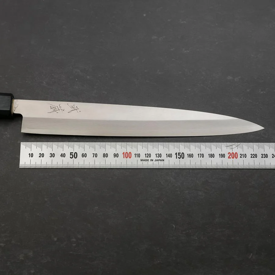 Yanagiba Silver Steel #3 Kasumi Urushi Griff In Dunkelblau 240mm - Image 7