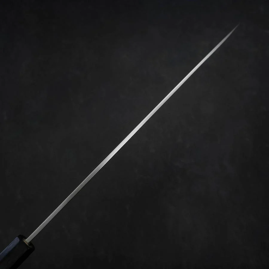 Yanagiba Silver Steel #3 Kasumi Dunkelblauer Urushi Griff 260mm - Image 5