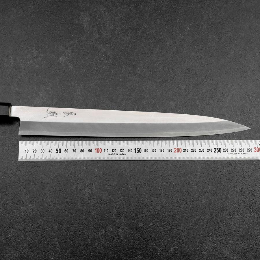 Yanagiba Silver Steel #3 Kasumi Walnussholz Griff 300mm - Image 7