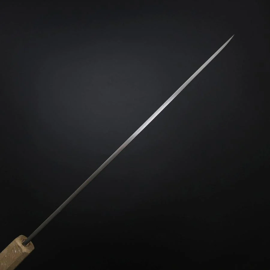 Yanagiba Silver Steel #3 Kasumi Weißer Urushi Griff 260mm - Image 6