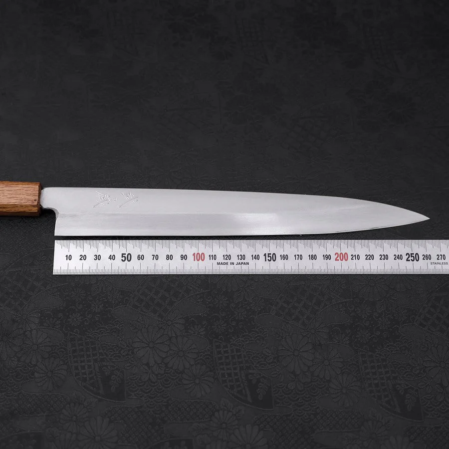 Yanagiba Silver Steel #3 Kasumi Yaki Urushi Griff 270mm - Image 7