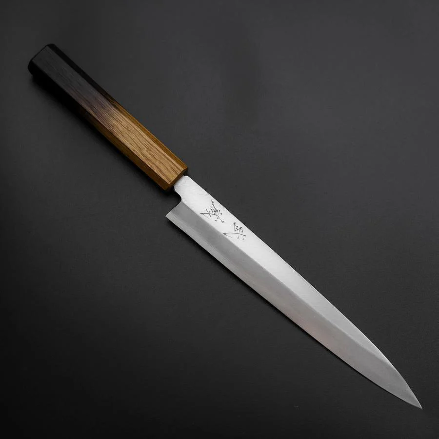 Yanagiba Silver Steel #3 Kasumi Yaki Urushi Griff 205mm
