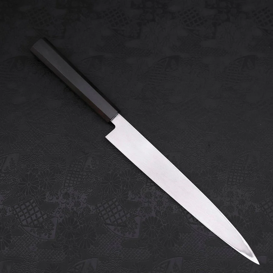 Yanagiba (Linkshand) White Steel #2 Kasumi Büffelhorn und Magnolienholz Griff 240mm - Image 2