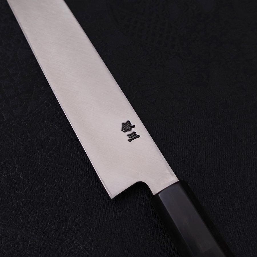 Yanagiba Silver Steel #3 Kasumi Büffelhorn und Ebenholz Griff 240mm - Image 3
