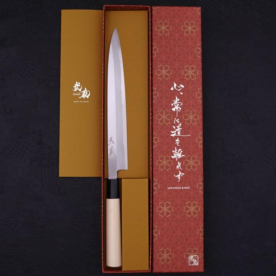 Yanagiba SK-Stahl Kasumi Magnolienholz Griff 240mm - Image 8