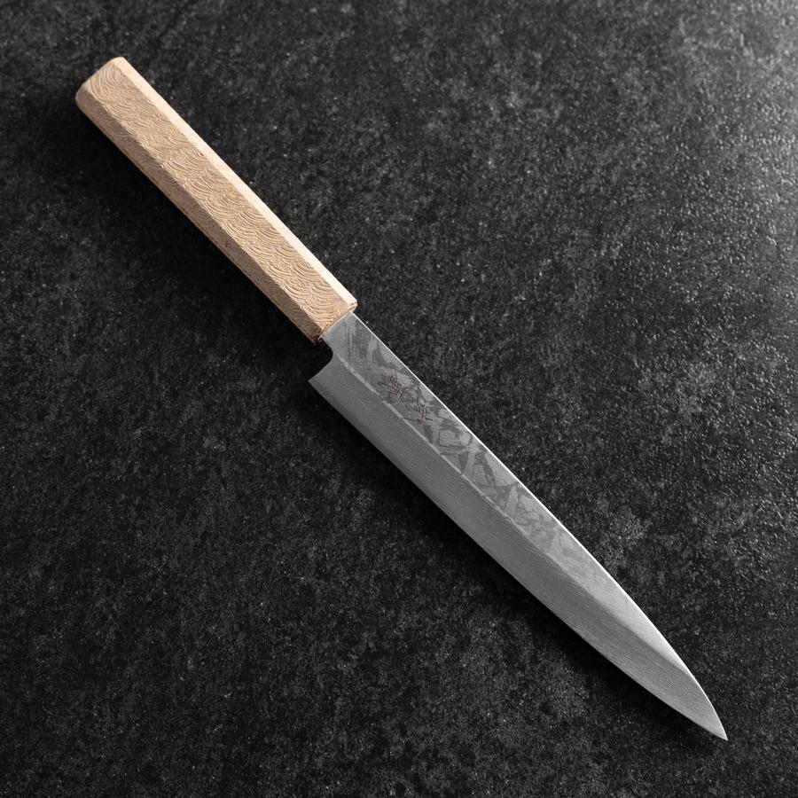 Yanagiba VG-10 Damast Weißer Urushi Griff 210mm