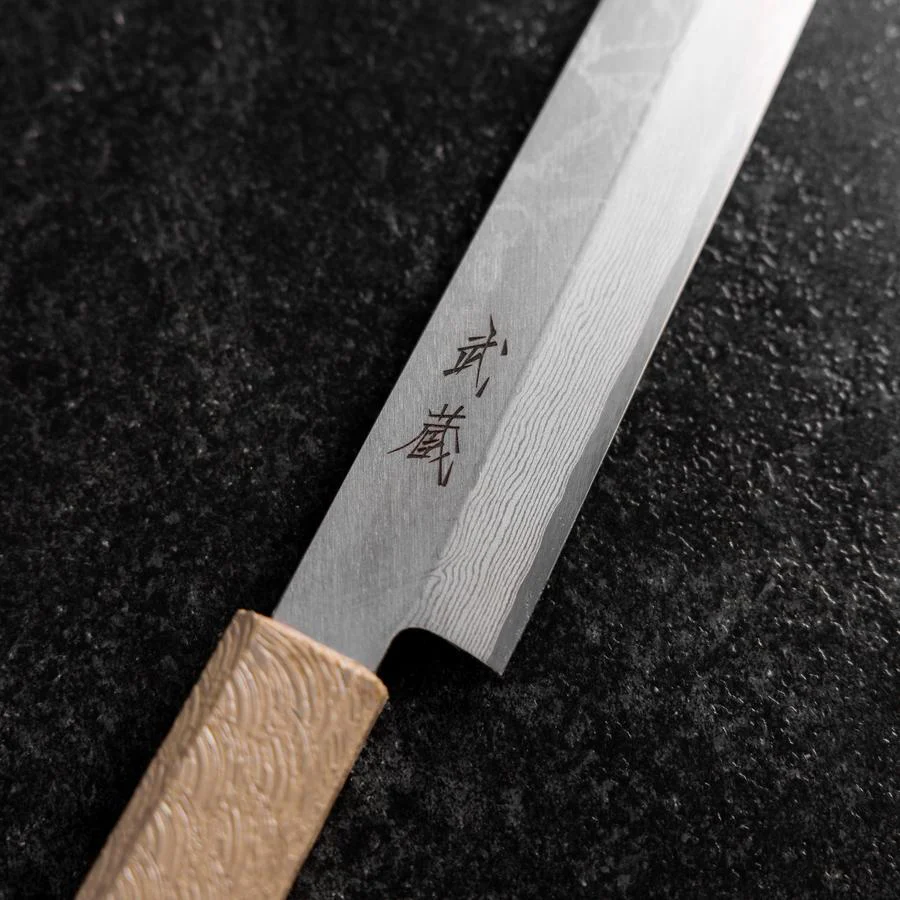 Yanagiba VG-10 Damast Weißer Urushi Griff 210mm - Image 3