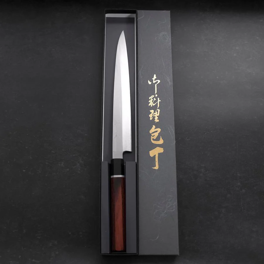 Yanagiba VG-10 Damast Kirschholz Griff 240mm mit Scheide - Image 8