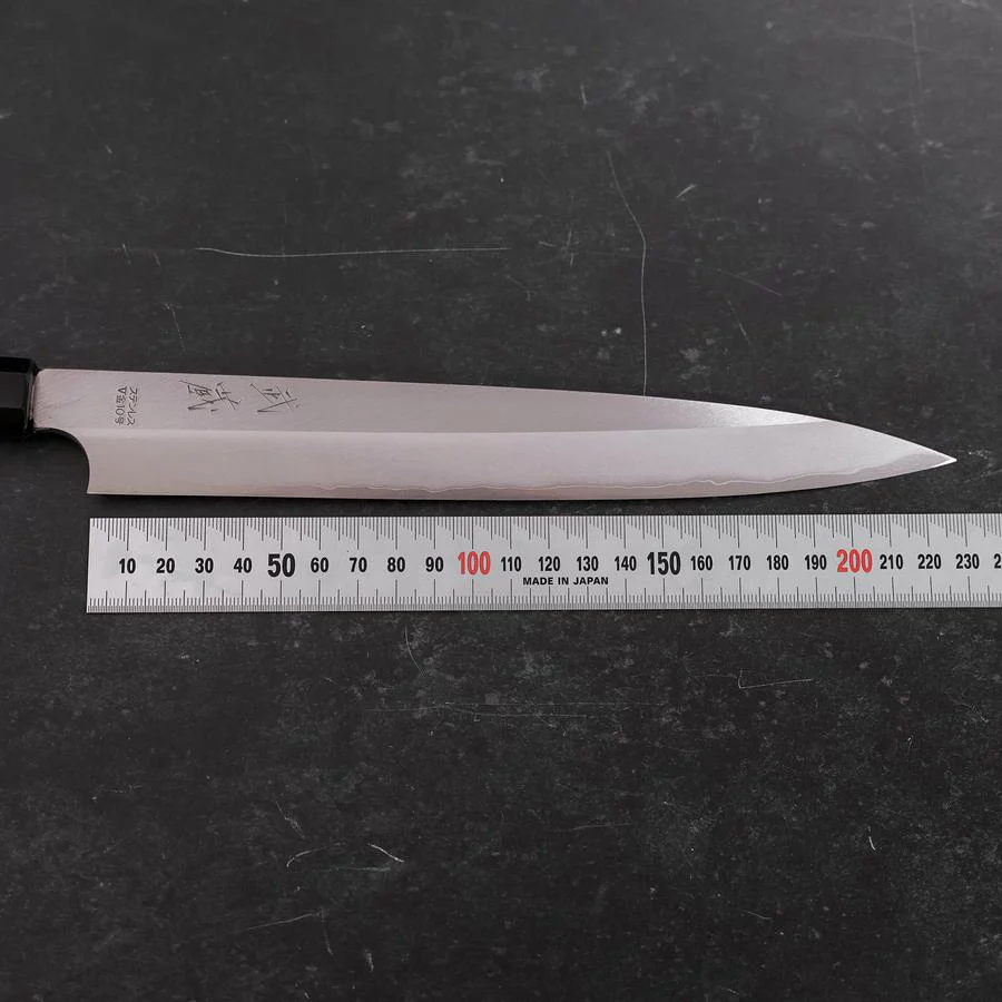 Yanagiba VG-10 Kasumi Büffelhorn und Ebenholz Griff 240mm - Image 7