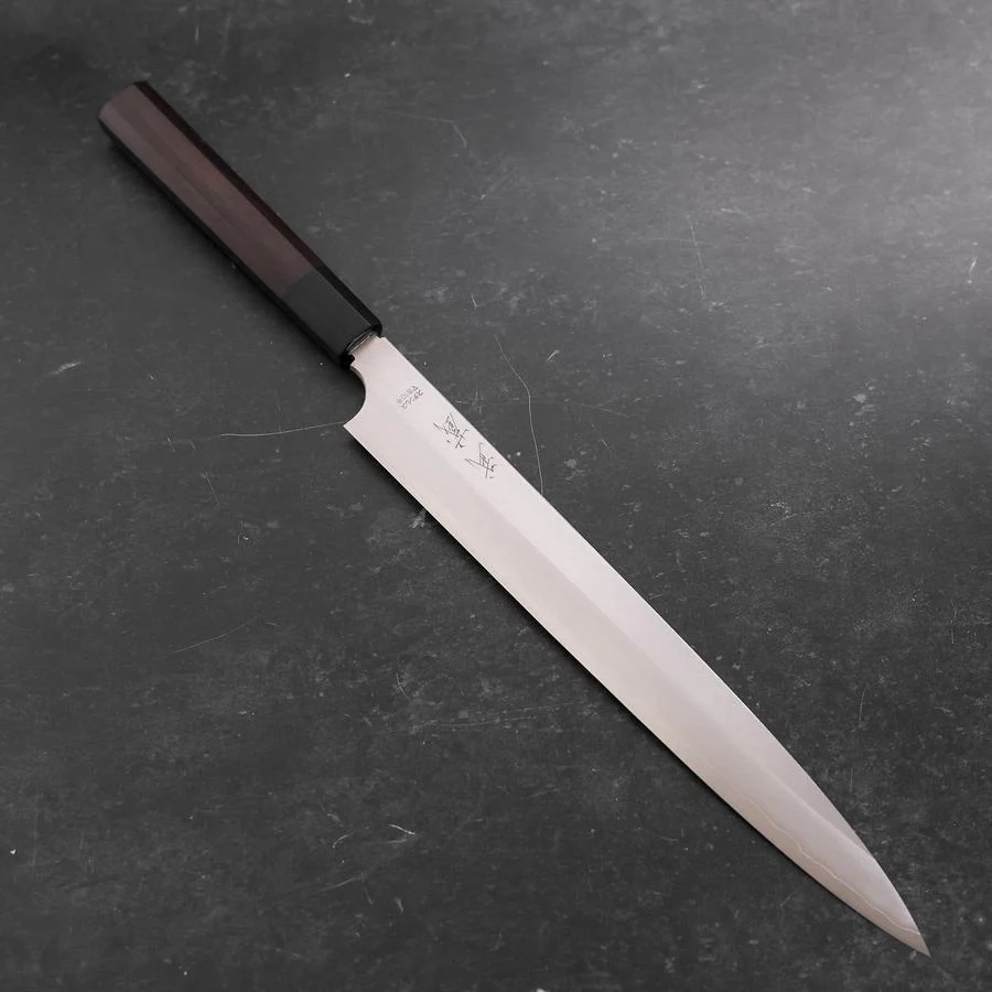 Yanagiba VG-10 Kasumi Büffelhorn und Ebenholz Griff 300mm