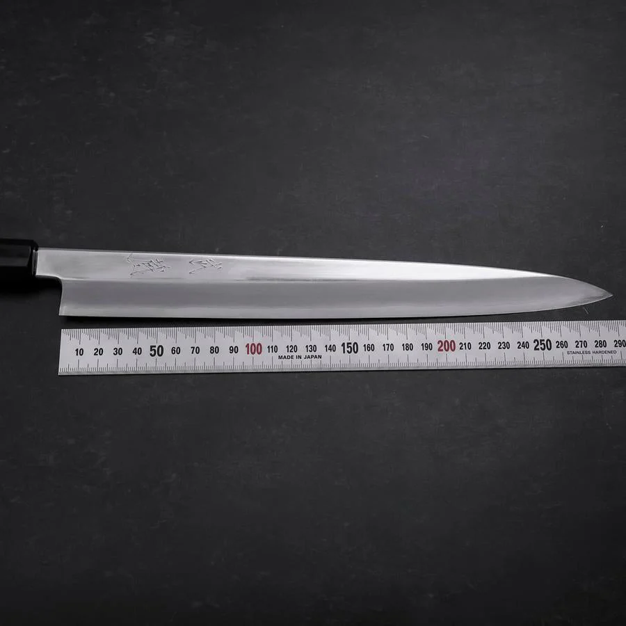 Yanagiba VG-10 Kagami Kasumi Rosen- und Ebenholz Griff 300mm - Image 7
