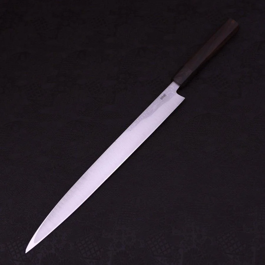 Yanagiba White Steel #1 Damast Rosenholz Griff 330mm - Image 2