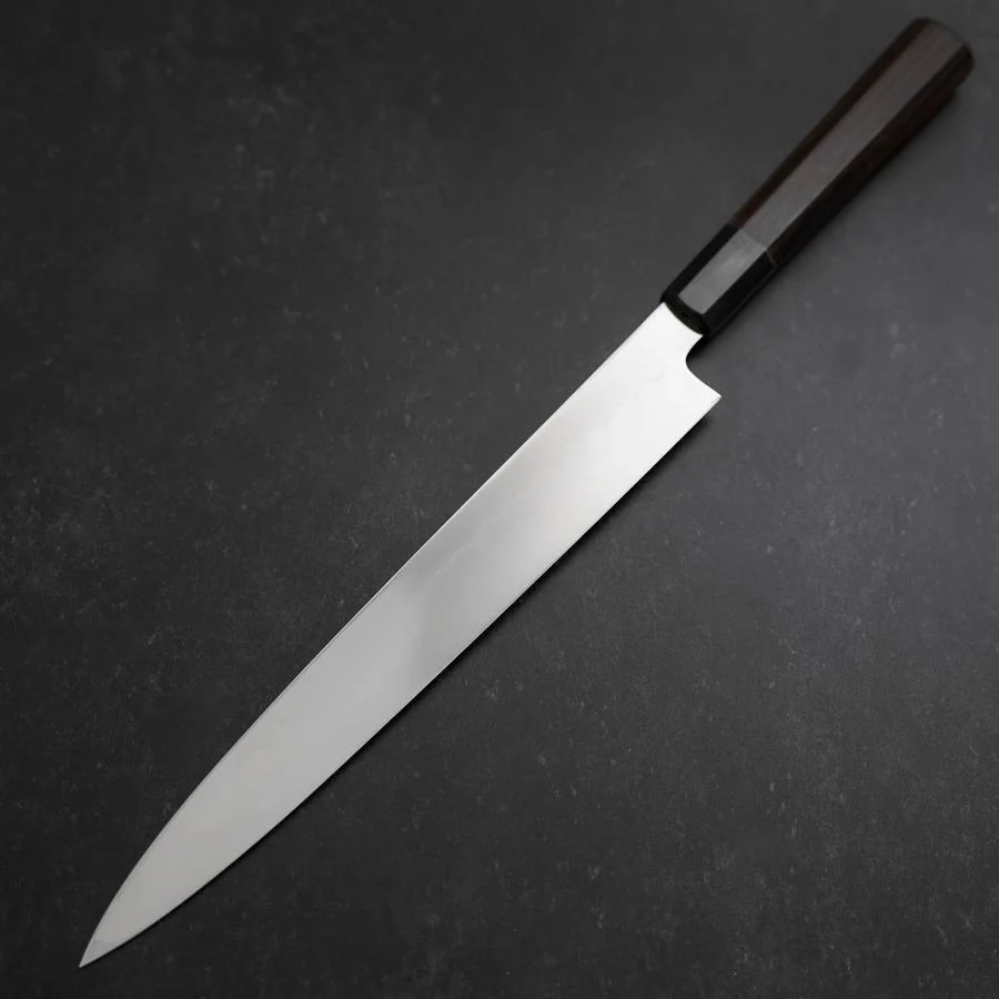 Yanagiba White Steel #2 Honyaki Büffelhorn und Ebenholz Griff 270mm - Image 2