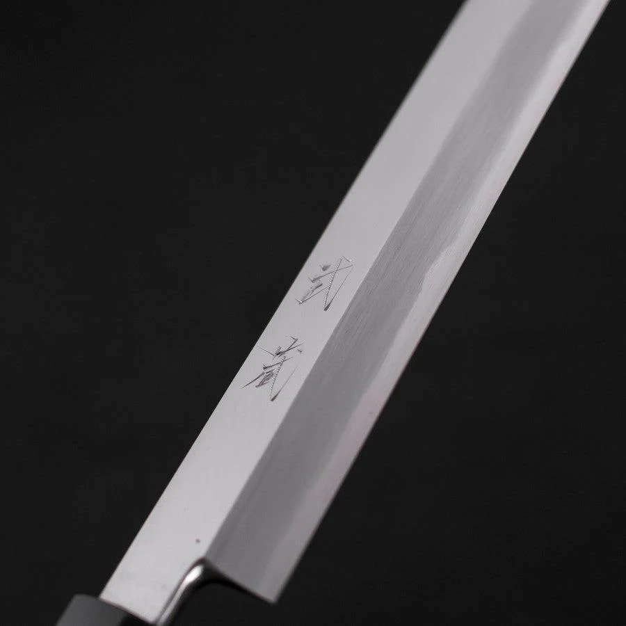 Yanagiba White Steel #2 Kasumi Büffelhorn und Walnussholz Griff 270mm - Image 3