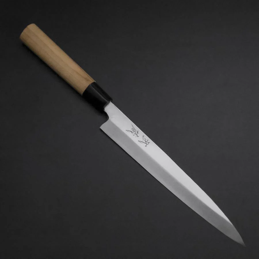 Yanagiba White Steel #2 Kasumi Kirschholz Griff 200mm