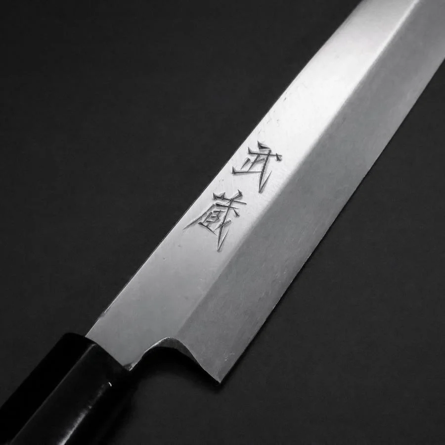 Yanagiba White Steel #2 Kasumi Kirschholz Griff 200mm - Image 3