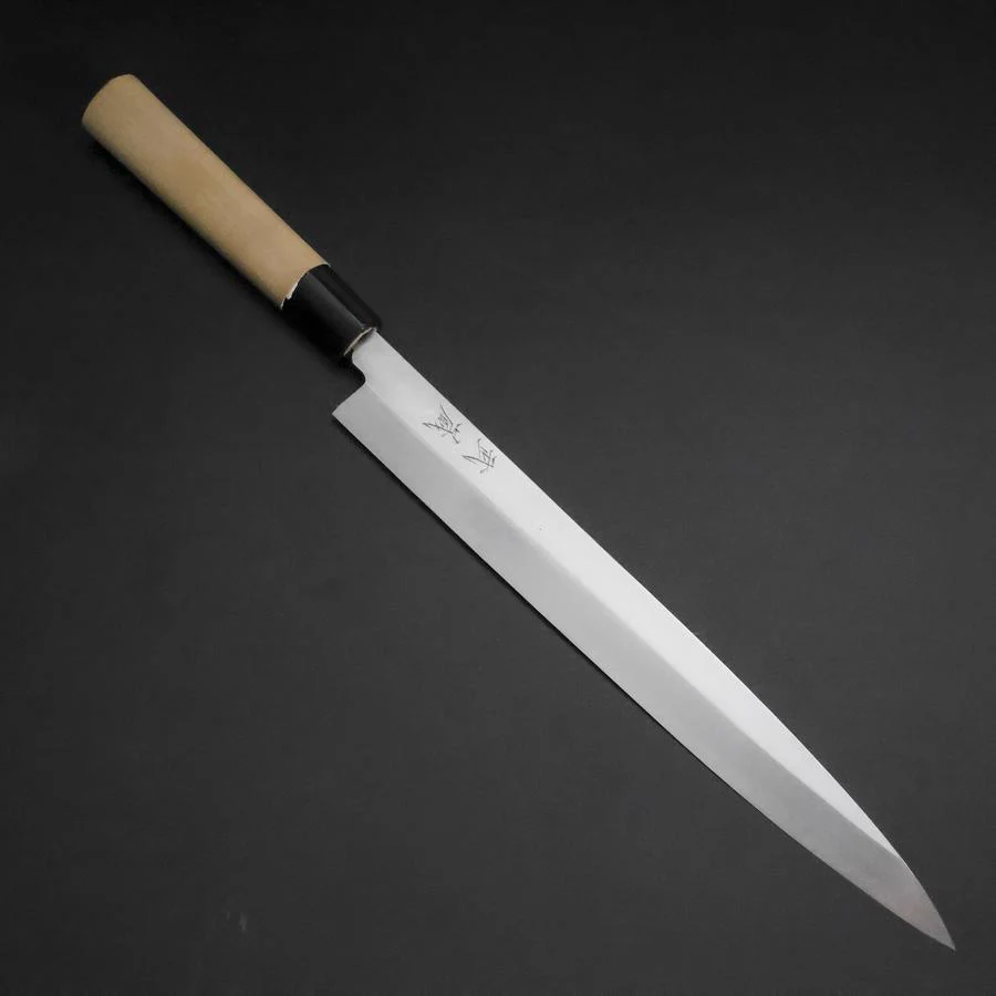 Yanagiba White Steel #2 Kasumi Kirschholz Griff 300mm
