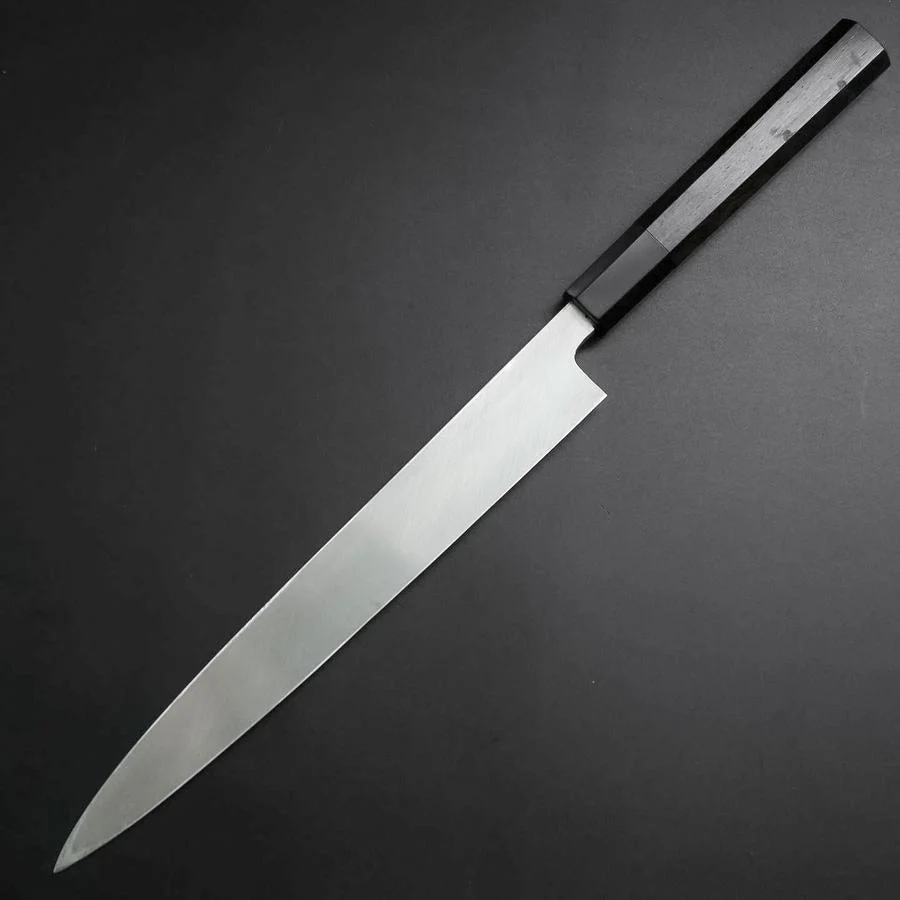 Yanagiba White Steel #2 Kasumi Chokin Drache Büffelhorn und Ebenholz Griff 240mm - Image 2