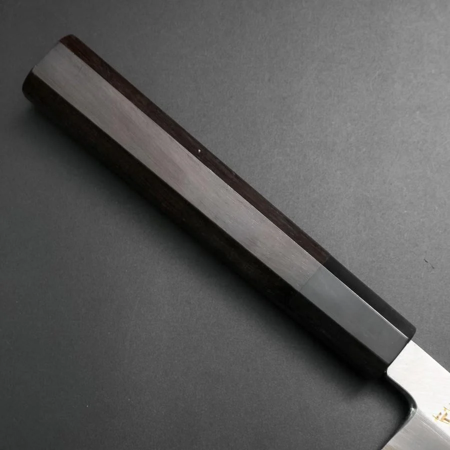 Yanagiba White Steel #2 Kasumi Chokin Drache Büffelhorn und Ebenholz Griff 240mm - Image 6