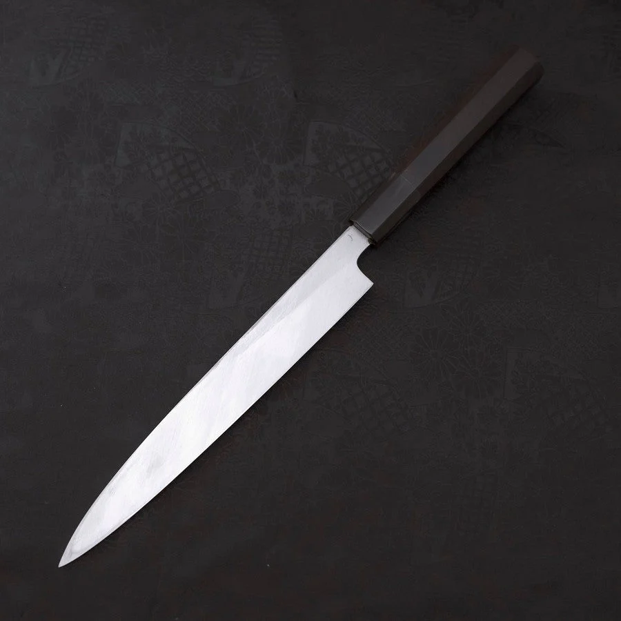 Yanagiba White Steel #2 Kasumi Chokin "Sakura-Fuji" Büffelhorn und Ebenholz Griff 210mm - Image 2